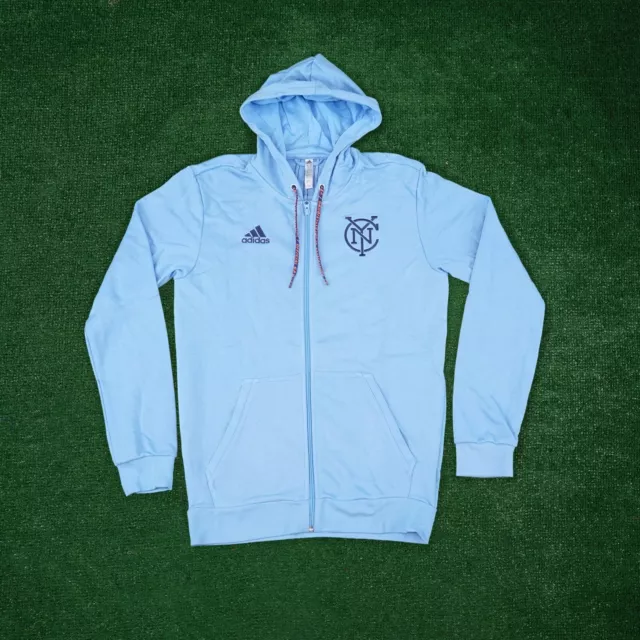 New York City FC MLS adidas Light Blue Men's Full Zip-up Jacket