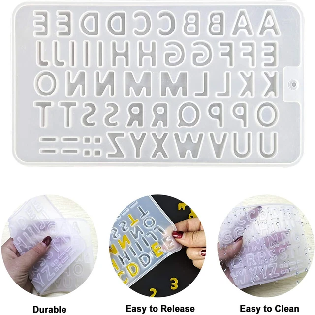 en silicone Outil de bijouterie Moule de coulée Moule en résine alphabétique