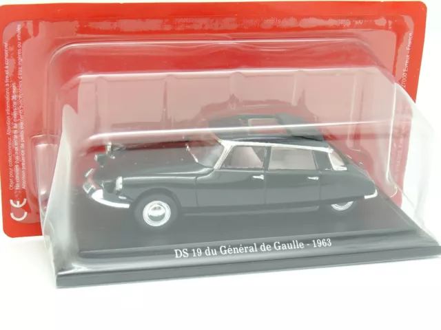 UH Presse 1/43 - Citroen DS 19 Général De Gaulle 1963