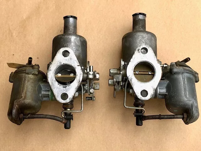 Pair of HS2 1-1/4" SU Carburetors for 1275 MG Midget AH Sprite AUD266F/R Used