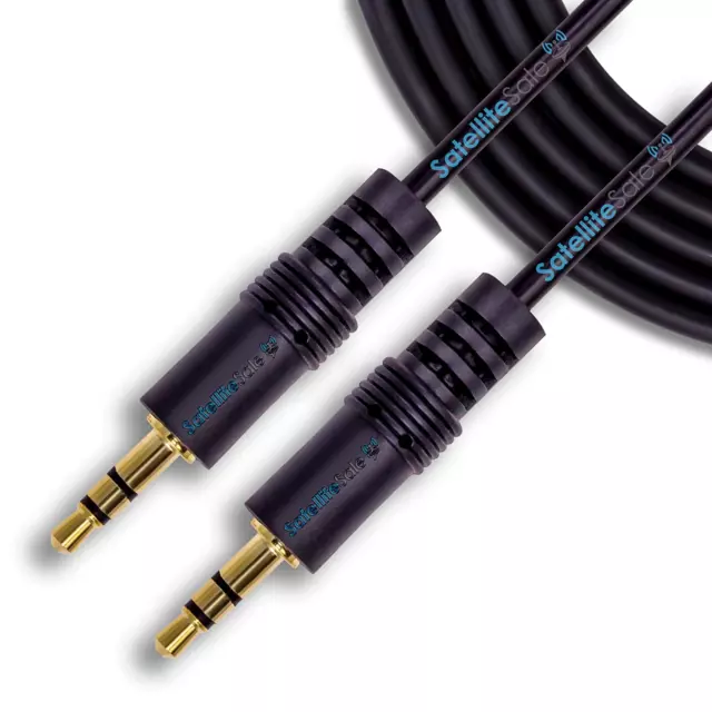 SatelliteSale 3.5mm Jack Male to Male Audio Stereo Cable Aux Cord (30 feet)