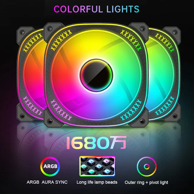 ARGB CASE COOLER Fan 6PIN 5V ARGB Fans Mute Ventilador for Desktop PC