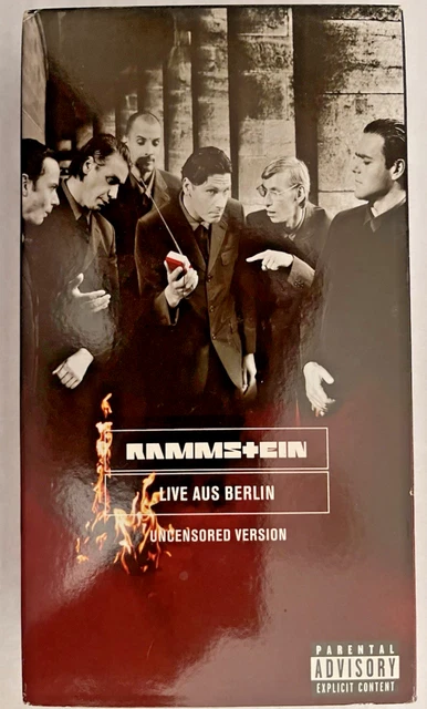 Left Rammstein RAMMSTEIN LIVE AUS Berlin VHS Video Cassette Uncensored Version 1999 ...