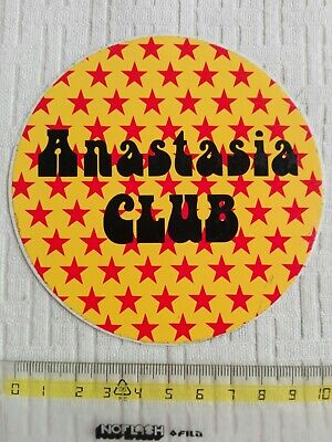 ADESIVO STICKER VINTAGE DISCOTECA ANASTASIA CLUB SCANDICCI FIRENZE N.2 