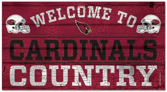 NFL Arizona Cardinals Welcome Token Country Wood Sign Wooden Sign Wood 61x33