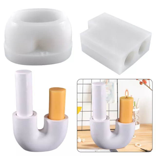 Moldes únicos de silicona para velas resina epoxi molde para hacer jabón hágalo usted mismo arte artesanal
