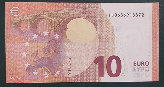 BANCONOTA 10 EURO fir. DUISEMBERG J005F3 ITALIA