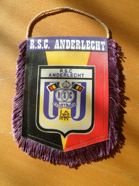 Mini Fanion RSC Anderlecht – Pour Voiture – 8 X 10 Cm – Occasion