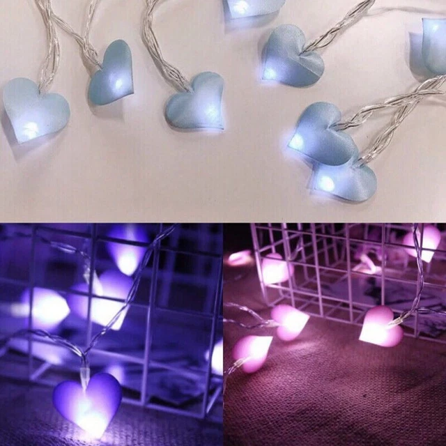 Luci LED Love Heart Faita per Matrimonio Festa Giardino San Valentino Giorno Luce Corde