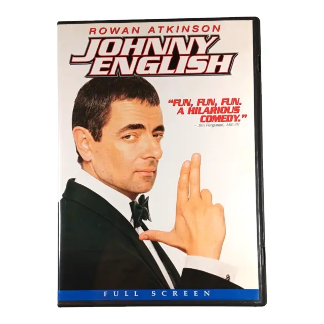 Johnny English (DVD, 2003) Rowan Atkinson Full Screen Great Cond