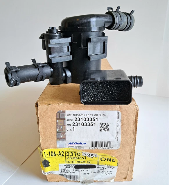 GM GENUINE ACDELCO Vapor Canister Filter Kit With Seal 23103351 Chevy