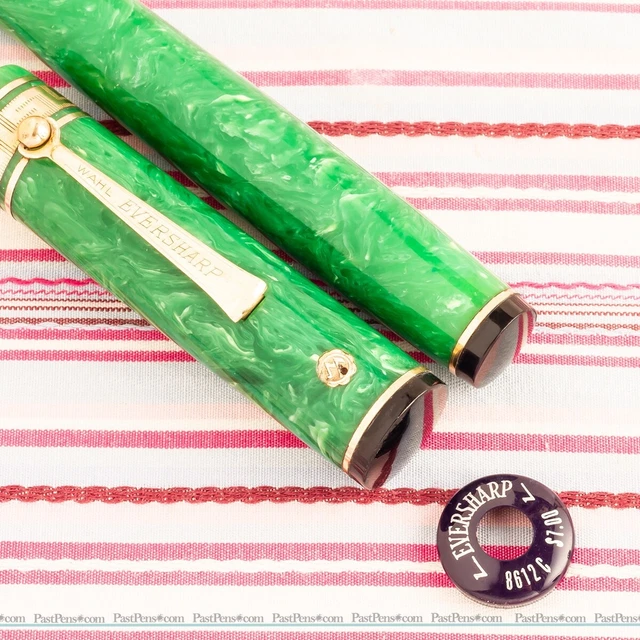 Eversharp Gold Seal Emblem Senior Jade Fountain Pen New