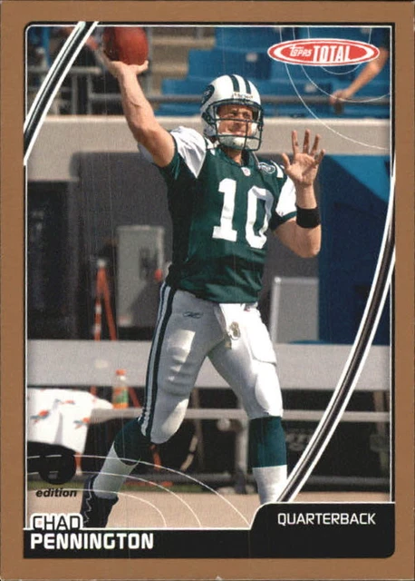 2007 Topps Total First Edition Copper Jets Football Card #324 Chad Pennington