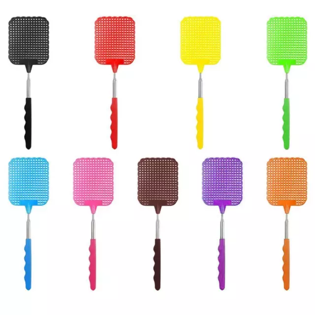 Extendable Fly Swatter Telescopic Insect Swat Bug Mosquito Hand Wasp Long