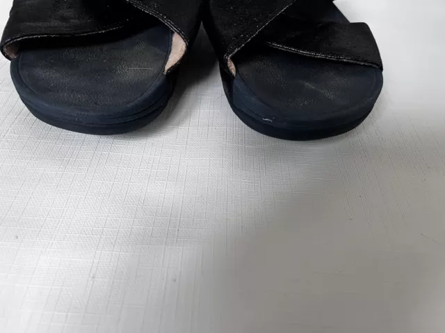 FITFLOP LULU BLUE Sparkly Sandals Womens Size 8 Cross Cross Slides $19. ...