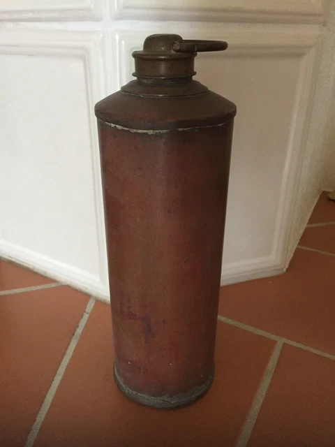 antike Wärmflasche Kupfer, Bettflasche, zylinder, Hülse, Munition