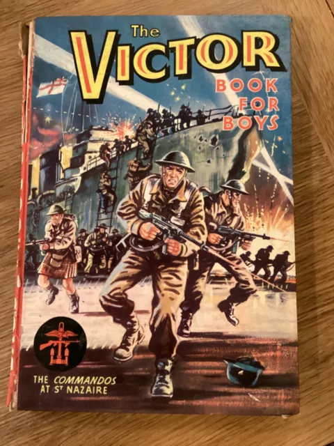 Vintage Retro Book - The Victor Book For Boys 1964