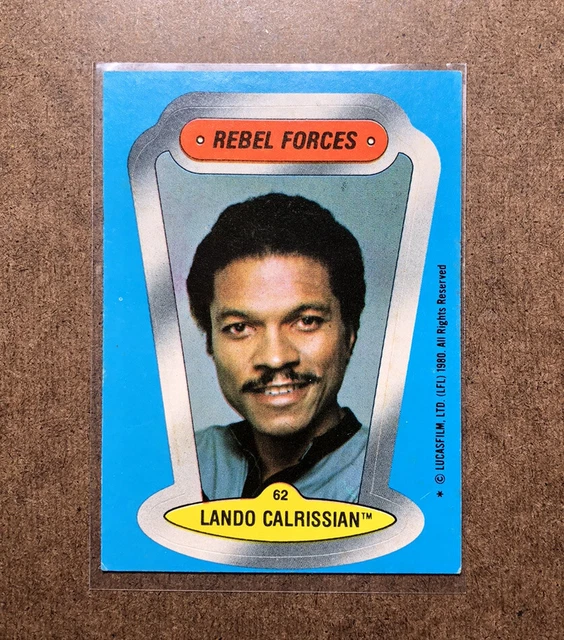 1980 Star Wars The Empire Strikes Back sticker s2 #62 - LANDO CALRISSIAN
