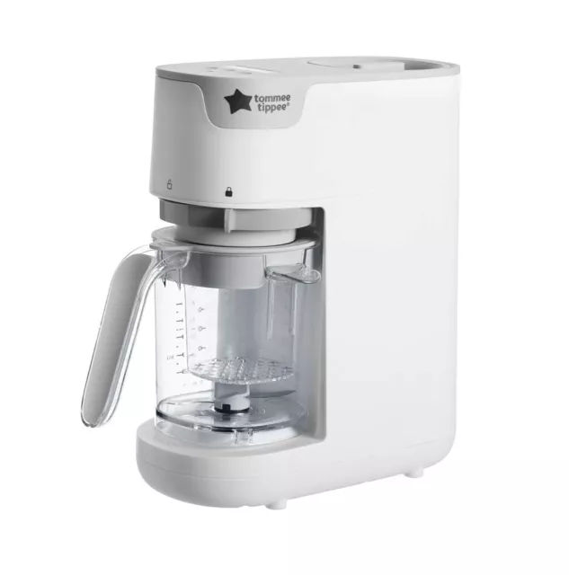 Tommee Tippee Quick-Cook Babynahrungszubereiter, Mixer und Dampfgarer, Küchenmas