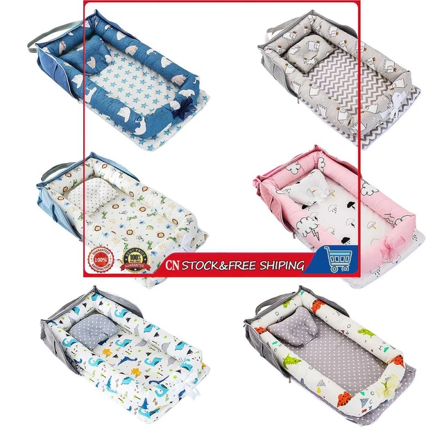 Portable Newborn Baby Nest Bed Infant Baby Travel Bassinet Sleeper with Handle