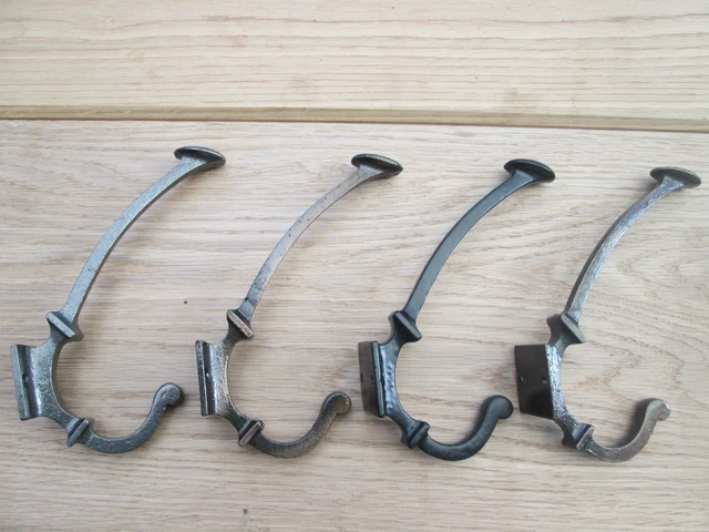 Cast Iron Vintage Victorian Classic Style Hat And & Coat Hooks Hanging Pegs