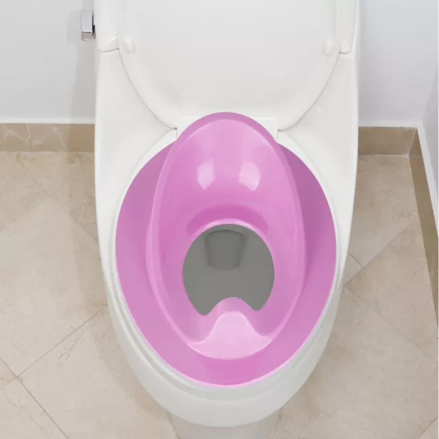(Purple)Cartoon Pattern Portable Folding Children Kids Toilet Cover Mat UK