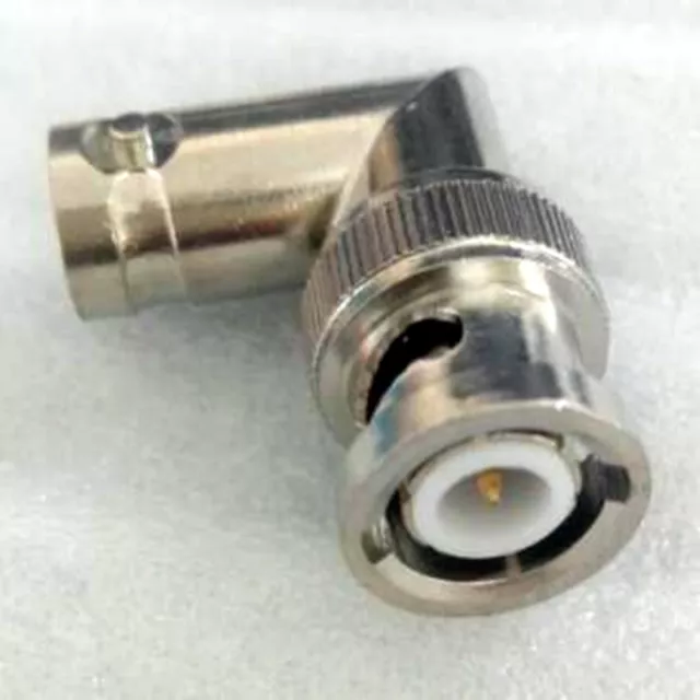 1,BNC Male Right Angle to BNC Female Adapter/Plug