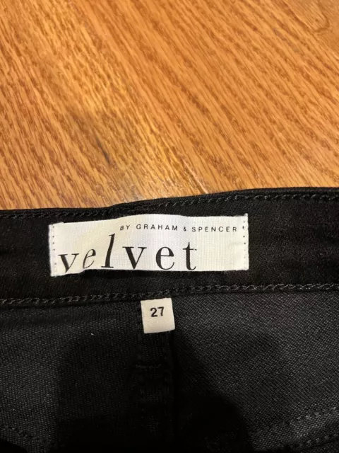 Velvet by Graham & Spencer Darria Cropped Pants Size 27 Inseam 25” Side Stripes 3