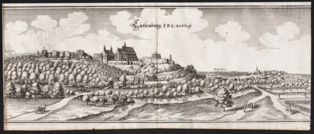 Katlenburg-Lindau LK Northeim Niedersachsen Kupferstich Merian 1650