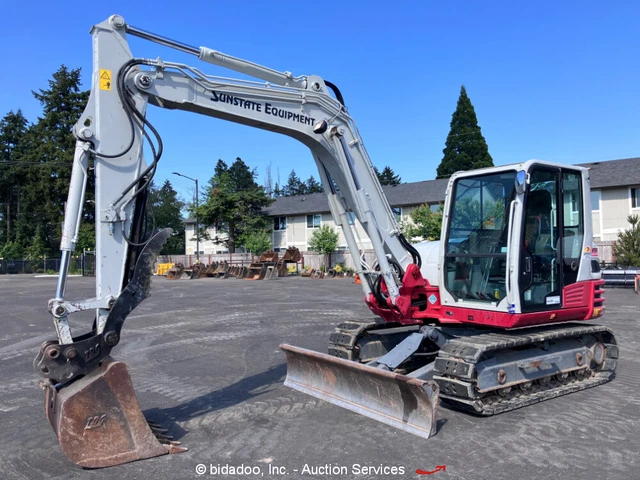 2018 Takeuchi TB290 Hydraulic Mini Excavator Cab A/C Aux Hyd Thumb Q/C bidadoo