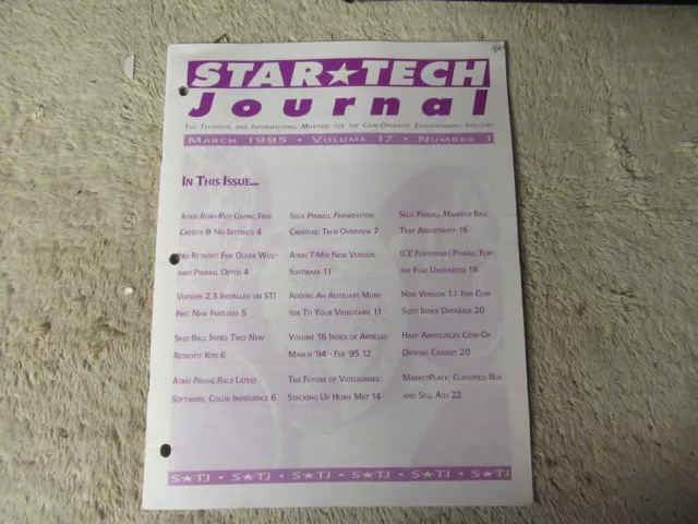 MARCH 1995 primal rage-t mek- frankenstein maverick  STAR TECH JOURNAL