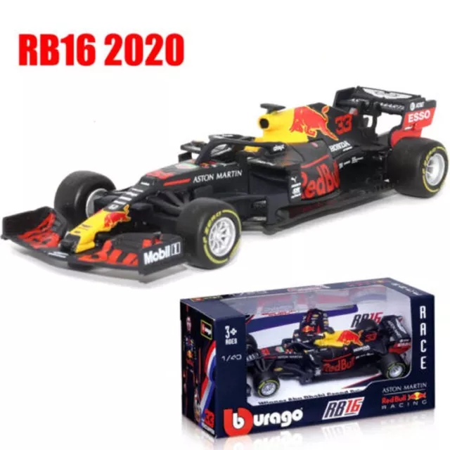1:43 CAR COLLECTION Max Verstappen 2020 Bburago Model Red Bull RB16 F1 ...