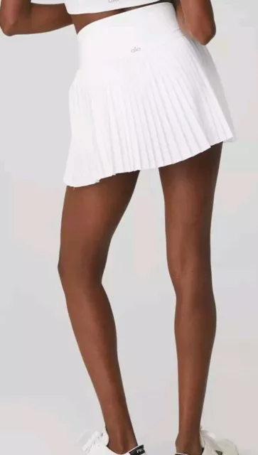 ALO YOGA GRAND Slam Tennis Skirt White Size Xxs Womens Active $50.00 ...