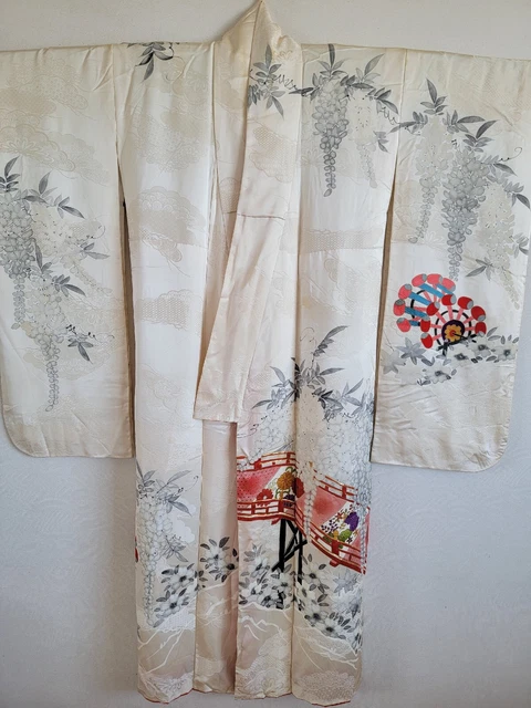 Antique Japanese Silk  KIMONO jacket haori,Haori,KIMONO Dress,Antique　FURISODEも