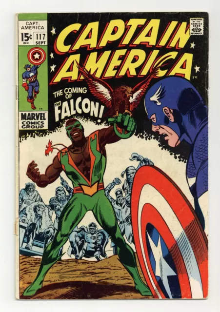 Captain America #117 GD/VG 3.0 1969 1st app. and origin Falcon