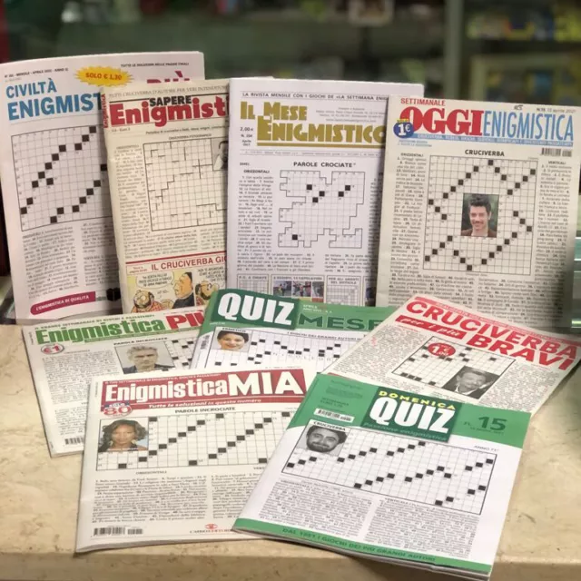 Lotto 12€ da Edicola di ENIGMISTICA e CRUCIVERBA STOCK RIVISTE NUOVE NUOVI