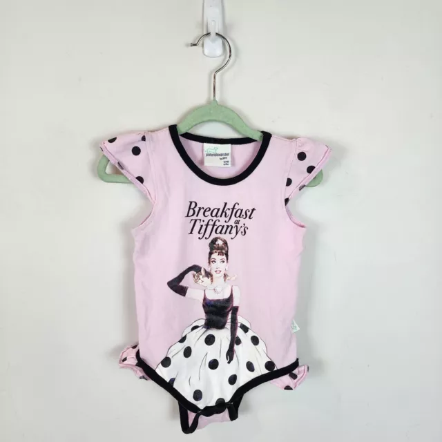 Peter Alexander Baby Jumpsuit Romper Breakfast At Tiffany's Pink 12-18 Months