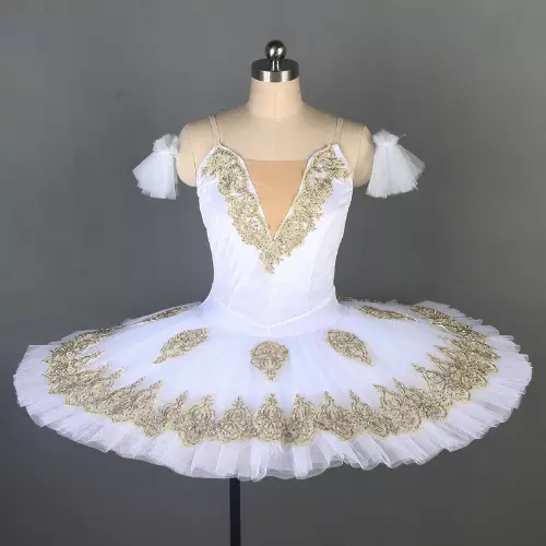 Professional Ballet Tutu Group Dance Velvet Bodice Pancake Tutu Ballerina Dress