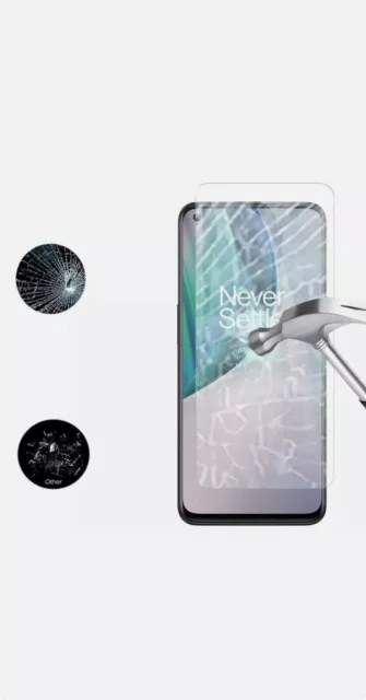 OnePlus Nord N10 5G housse de protection étui TPU + film blindé 9H verre dur couverture complète 2