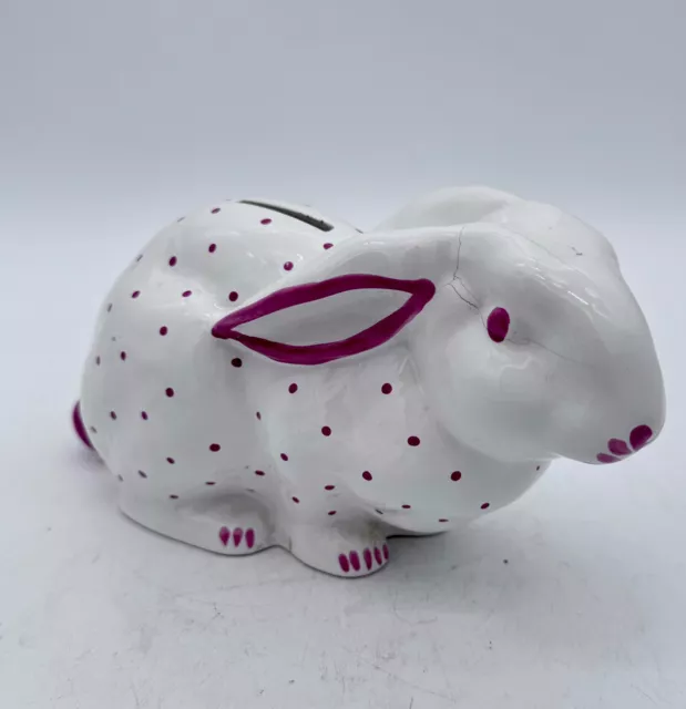 Vintage Tiffany & Co Made in Austria Handpainted Bunny Rabbit Bank