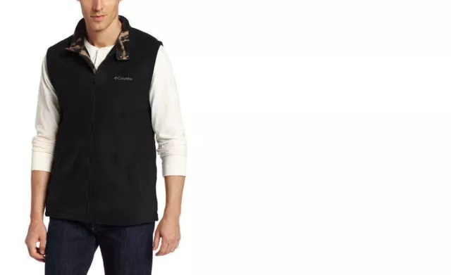 New Size L Men's Columbia Sportswear Lock N' Load Vest  Black Timberwolf