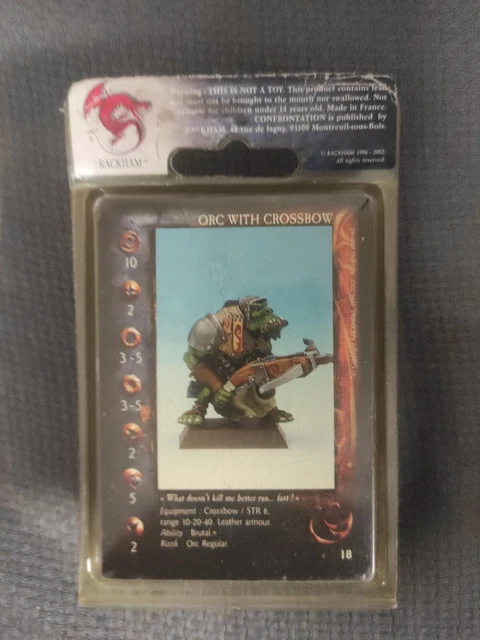 Figurines Tueurs Amok – Orcs De Bran-O-Kor – Confrontation Rackham Neufs