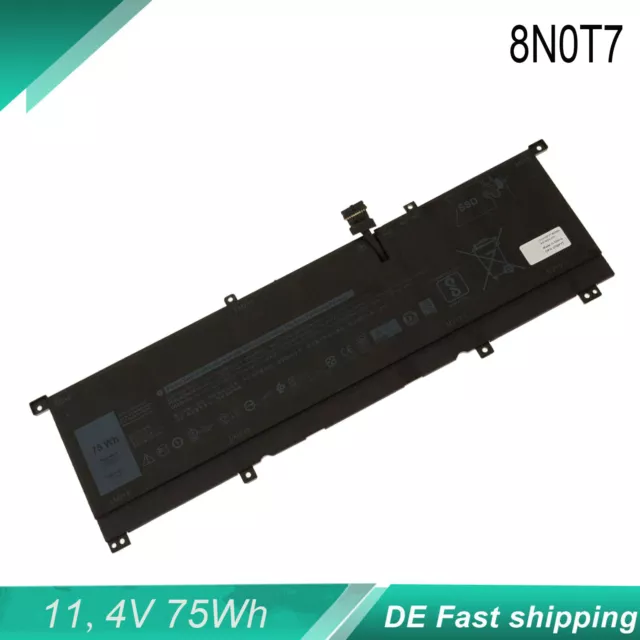 8N0T7 Akku für Dell XPS 15-9575-D1805TS D1605TS i7-8705G Precision