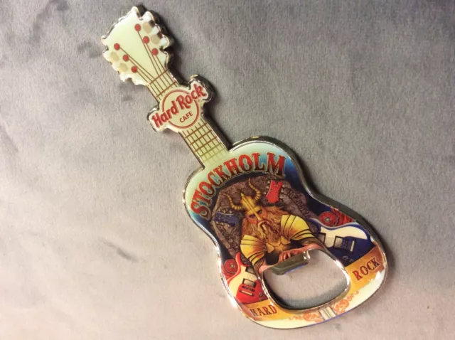 Hard Rock Cafe Bottle Opener Magnet Stockholm