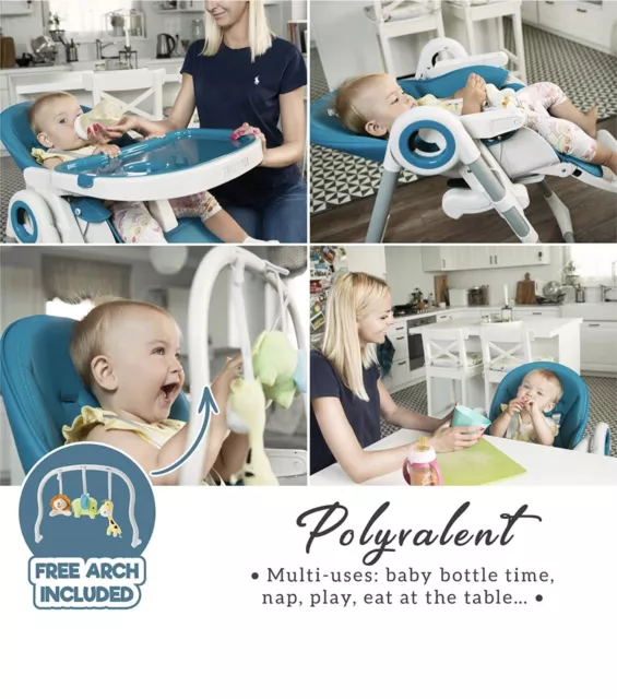 New Lightweight Baby Folding High Eating Food Toddlers Chair + Toy Arch SP99 2