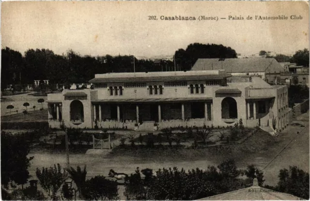 CPA AK MAROC CASABLANCA - Palais de l'automobile club (115086)