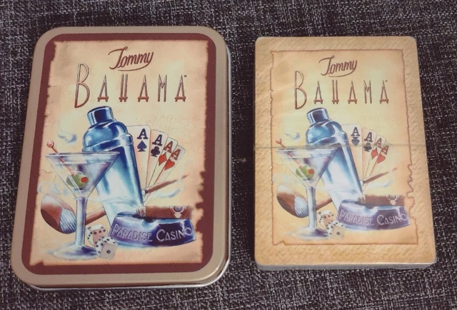 Vintage Tommy Bahama Paradise Casino Sealed Playing Cards NEW + Tin Case
