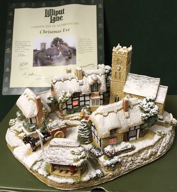 置物 Lilliput Lane Christmas Eve Lilliput Lane Christmas Party