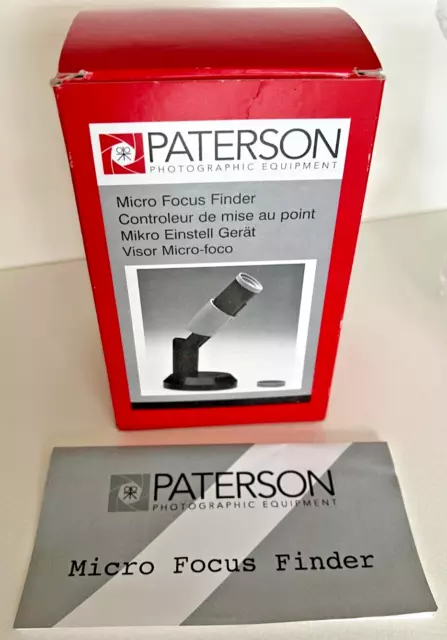 Paterson Micro Focus Finder PTP643 for critical focus in the darkroom.