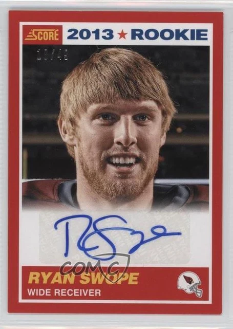 2013 Score Rookie Red Signatures /49 Ryan Swope #421 Rookie Auto RC